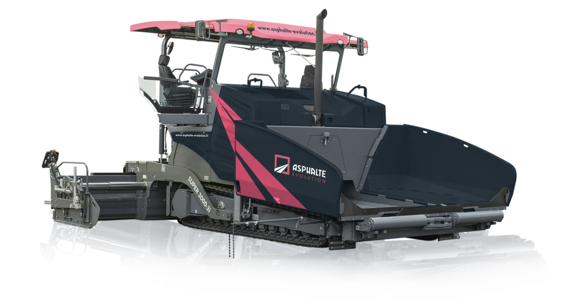 Finisseur sur chenilles V&Ouml;GELE SUPER 3000-3i, une exclusivit&eacute; Asphalte Evolution