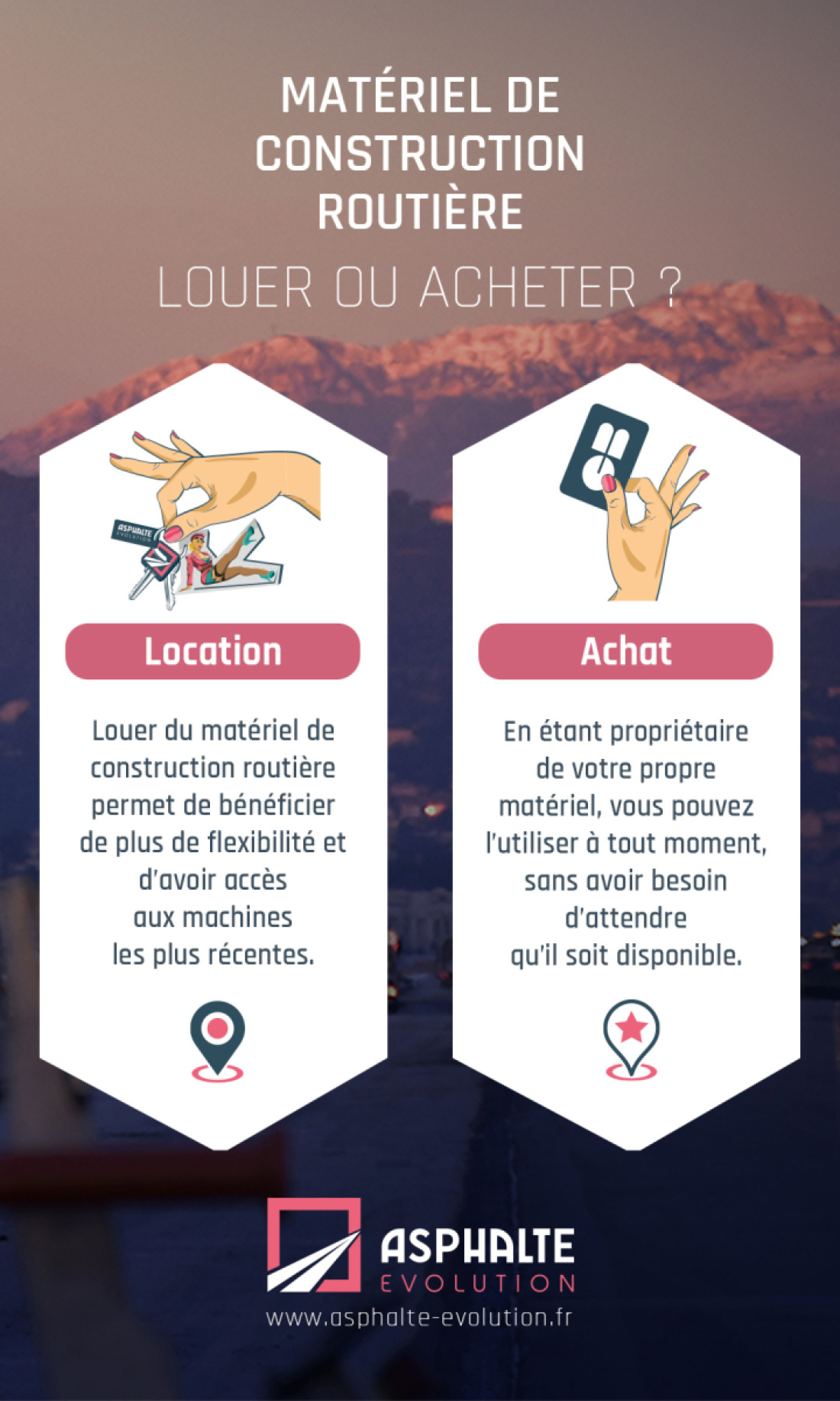 Matériel de construction routière : louer ou acheter ?