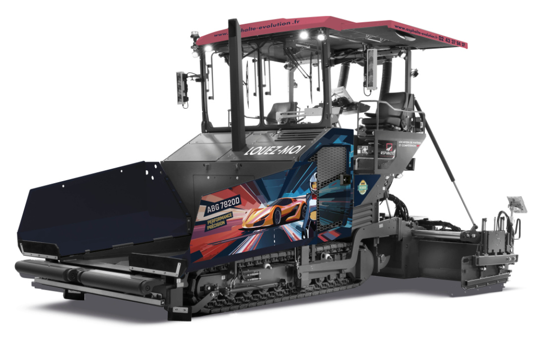 Finisseur sur chenilles AMMANN ABG 7820 D, L'innovante de chez Asphalte Evolution