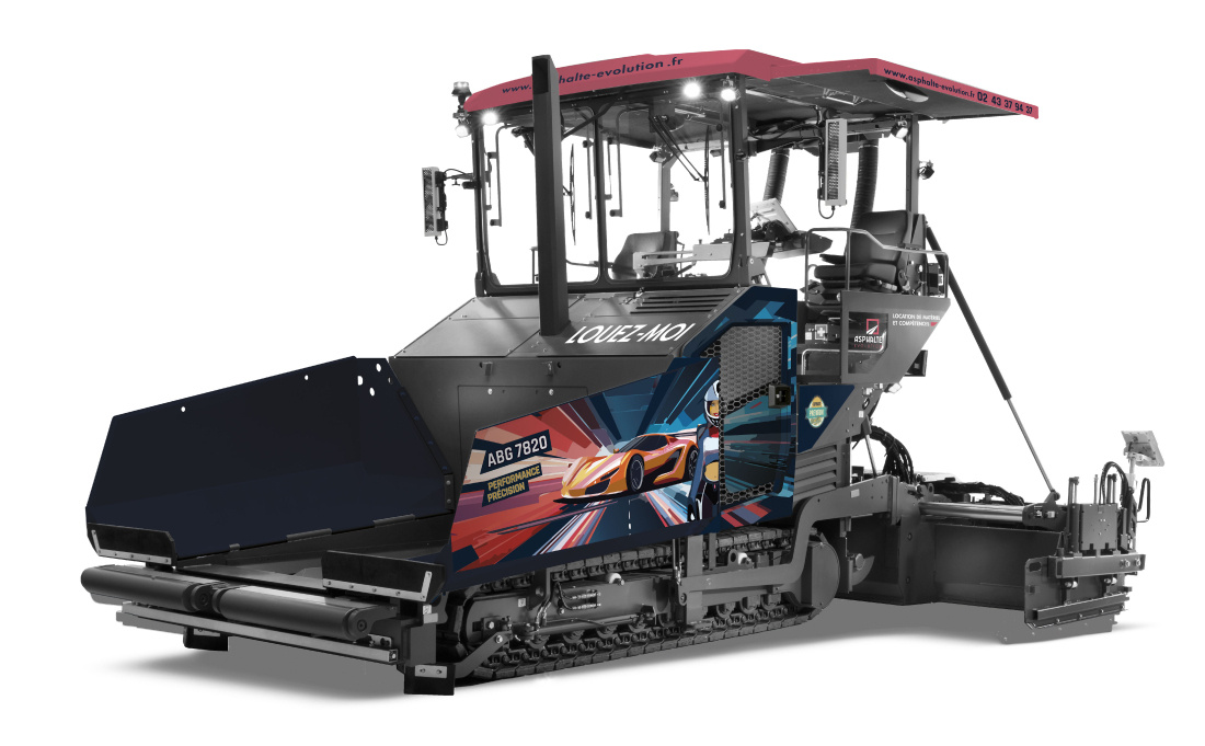 Finisseur sur chenilles AMMANN ABG 7820, L'innovante de chez Asphalte &Eacute;volution