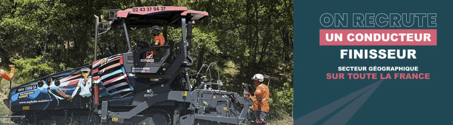 Offre emploi - Chauffeur Finisseur enrobés