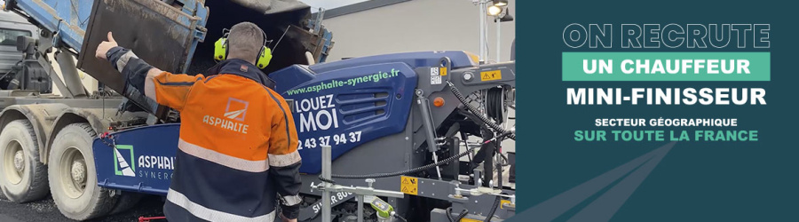 Offre emploi - Chauffeur Mini-Finisseur enrobés